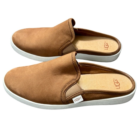 UGG Gene Tan Nubuck Leather Slip On Mule size 8 - Picture 6 of 10